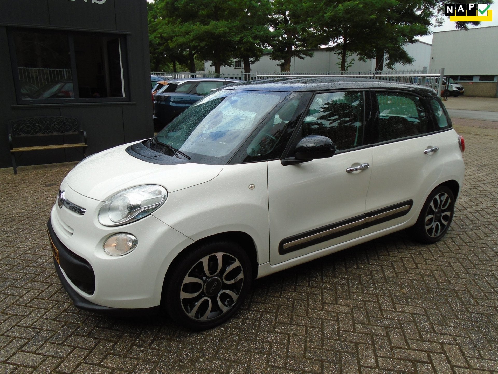 Fiat 500 L 0.9 TwinAir Easy, Auto's, Stof, Gebruikt, Wit, Origineel Nederlands