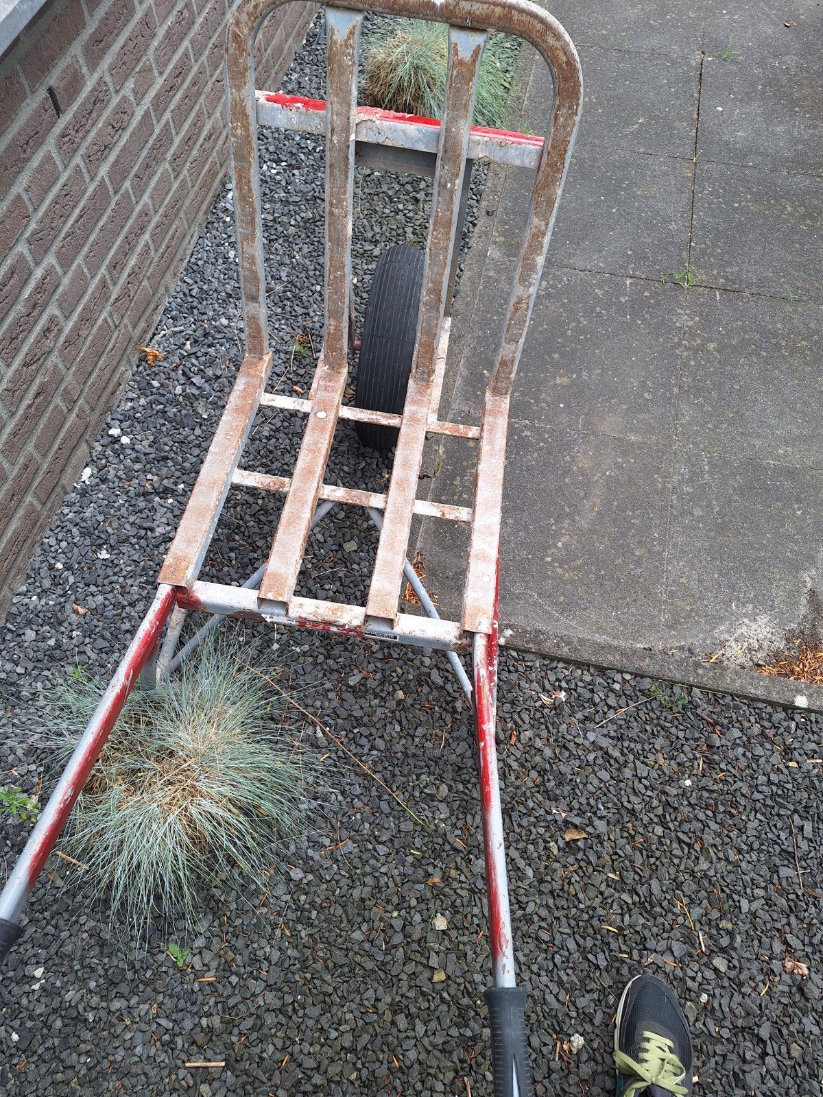 Steen kruiwagen stevig en goed!, Ophalen of Verzenden