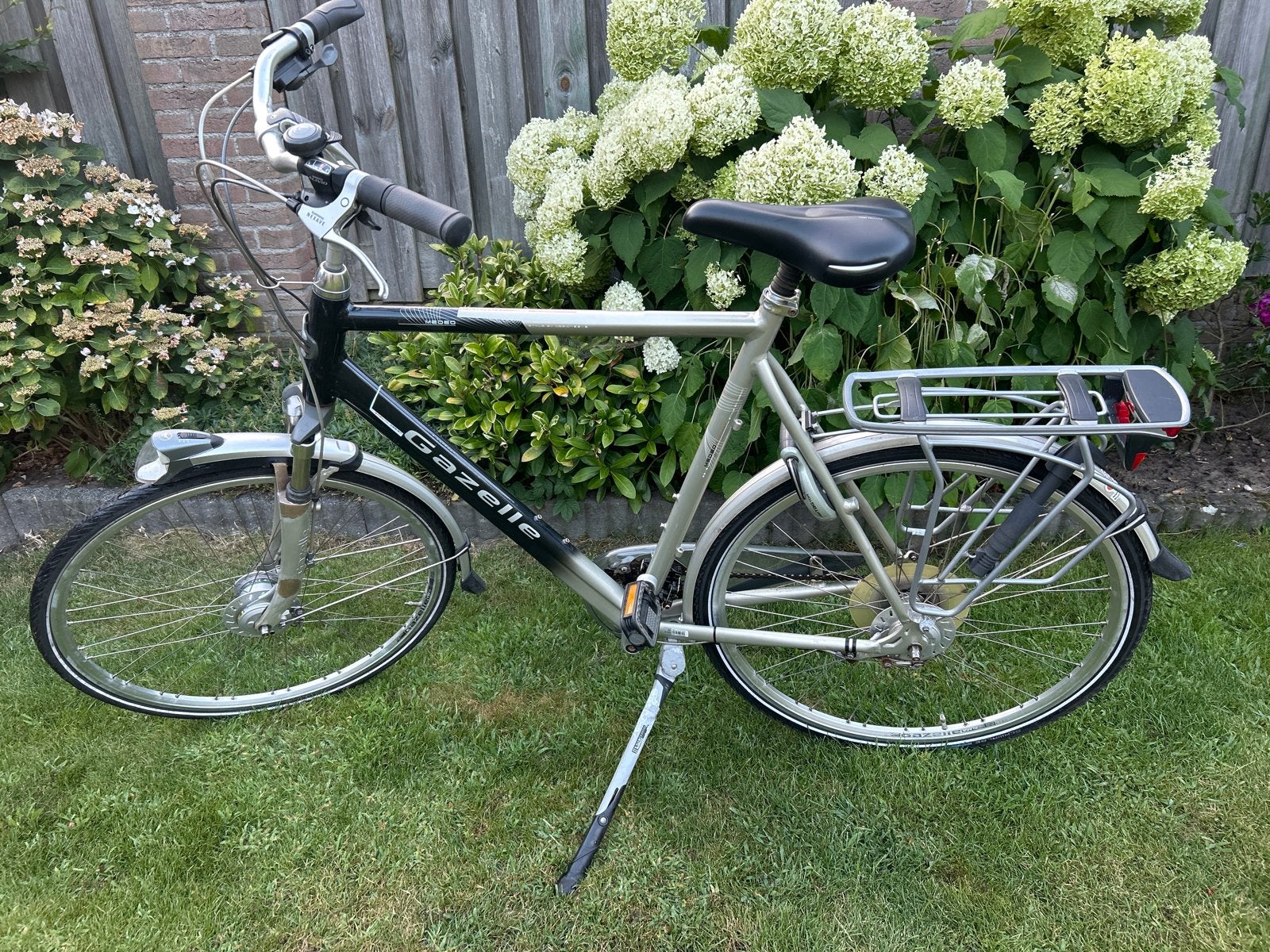 Gazelle Medeo Excellent herenfiets 28 inch, 65 cm, 24 versn., Ophalen, Gebruikt, Velgrem, Versnellingen