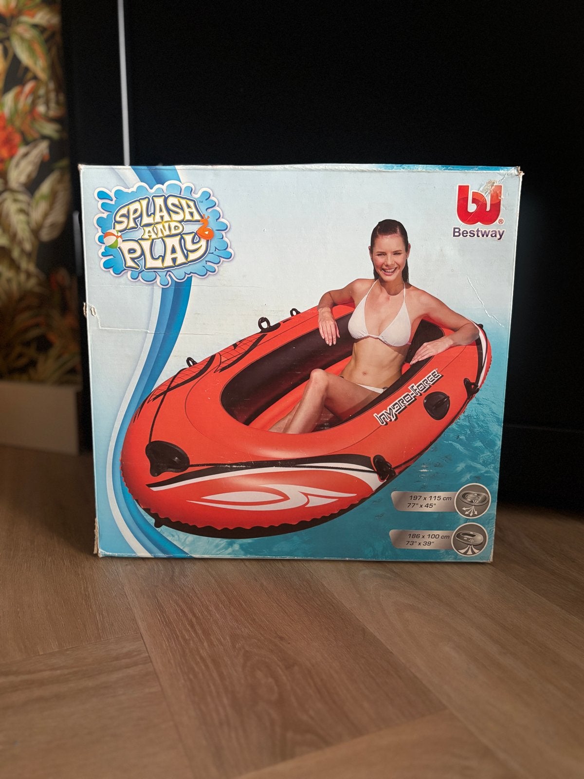 Bestway rubberen opblaasboot, Ophalen, Zo goed als nieuw