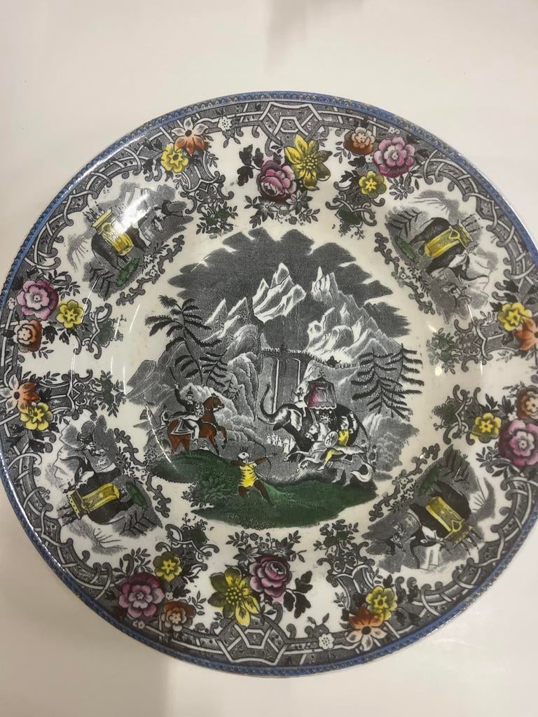Antiek Maastricht Hannibal decoratief bord, Ophalen of Verzenden