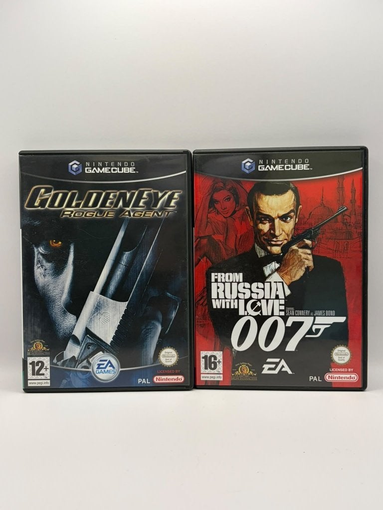 007 GameCube – GoldenEye + From Russia With Love, Shooter, Ophalen of Verzenden, Zo goed als nieuw, 3 spelers of meer