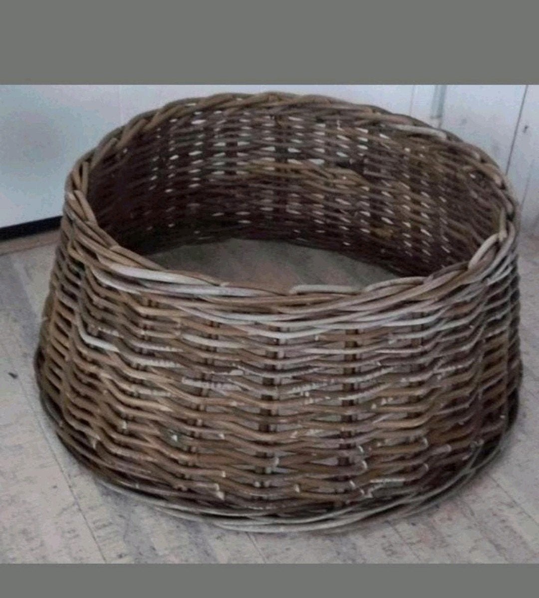 Rotan rieten wilg plantenbak ombouw mand / rand / rok 50 cm, Diversen, Kerst, Ophalen of Verzenden