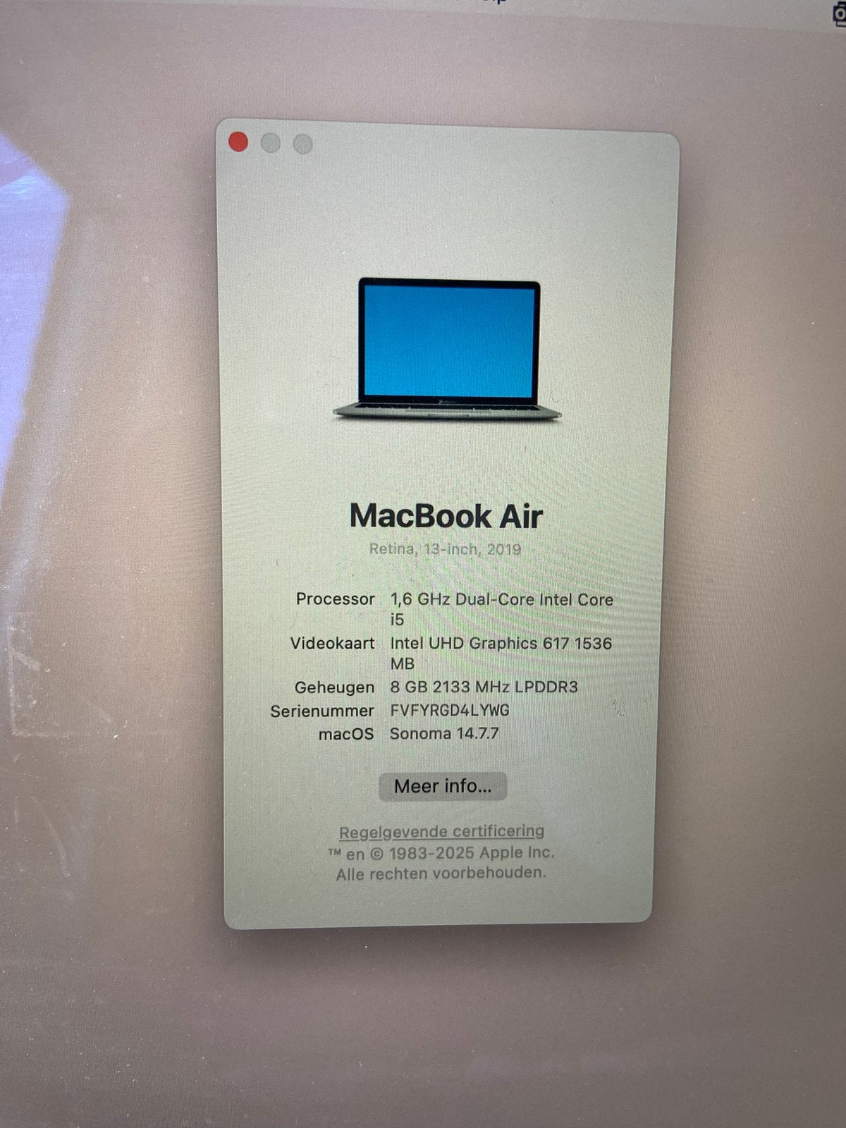 Foto 5 van Macbook Air 13 inch 2019