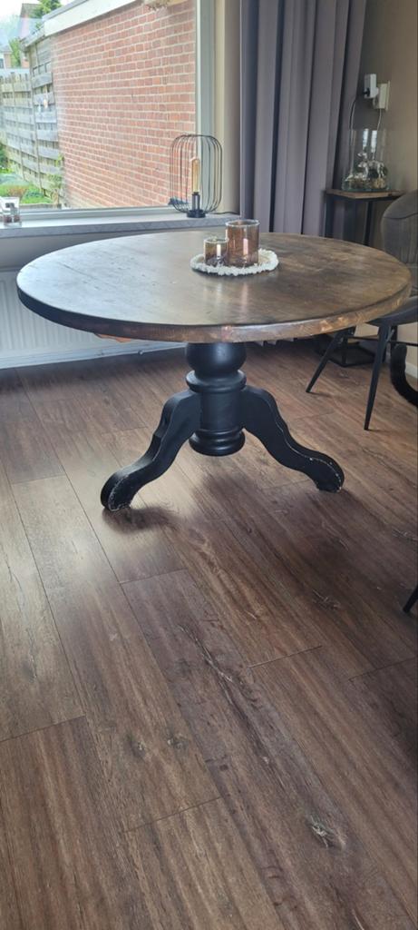 Ronde eettafel 120 cm, Huis en Inrichting, Tafels | Eettafels, Ophalen, Gebruikt, Rond, Vier personen