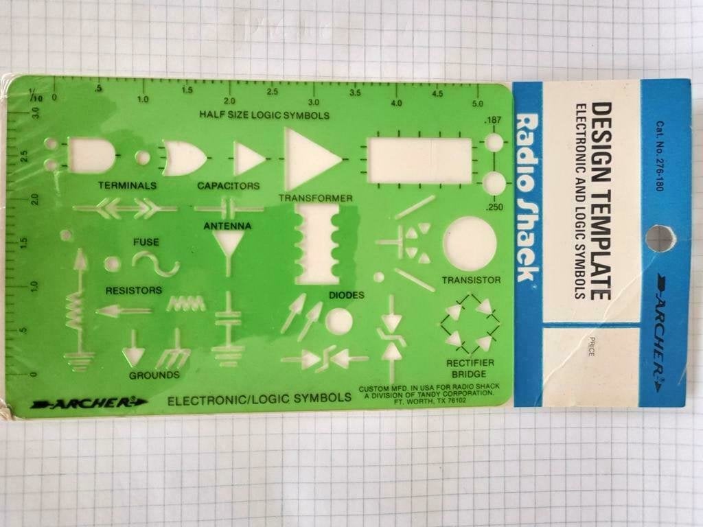 Electronica symbool schemakaart, Ophalen of Verzenden, Zo goed als nieuw, Archer, NA