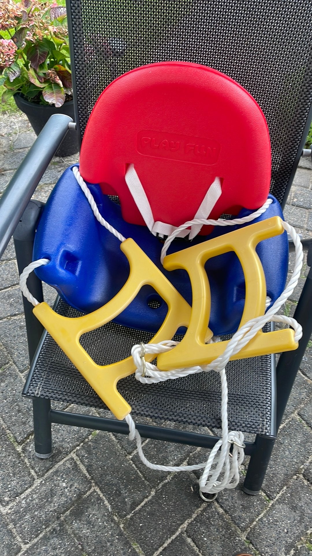 Play Fun babyschommel, rood/blauw/geel, Ophalen of Verzenden, Gebruikt, Schommel