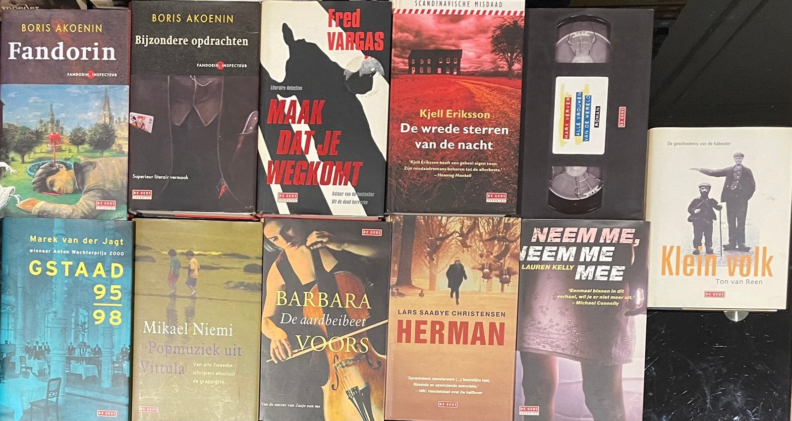 Diverse Thriller auteurs 11xDe Geus hardcover en stofomslag, Boeken, Ophalen of Verzenden, Zo goed als nieuw