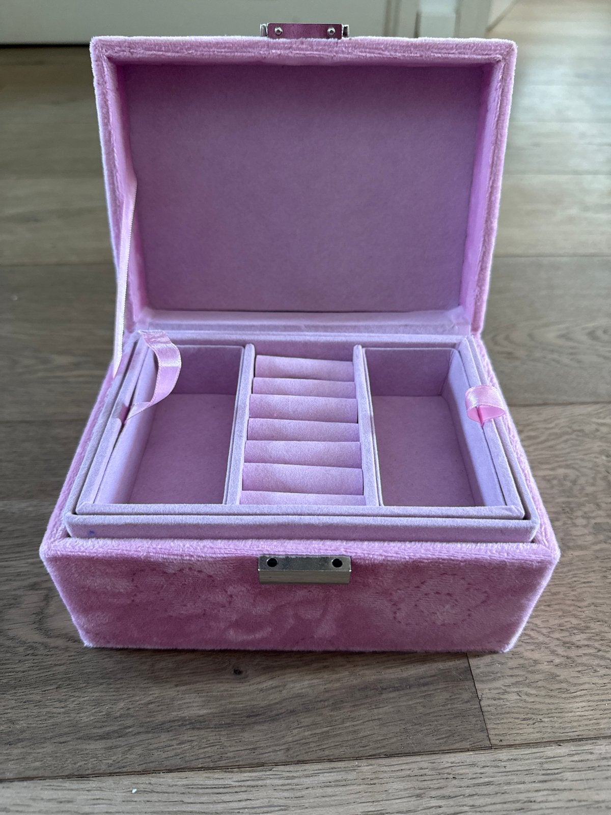 Hema sieradendoosje met uithaalbaar doosje, Ophalen of Verzenden, Zo goed als nieuw