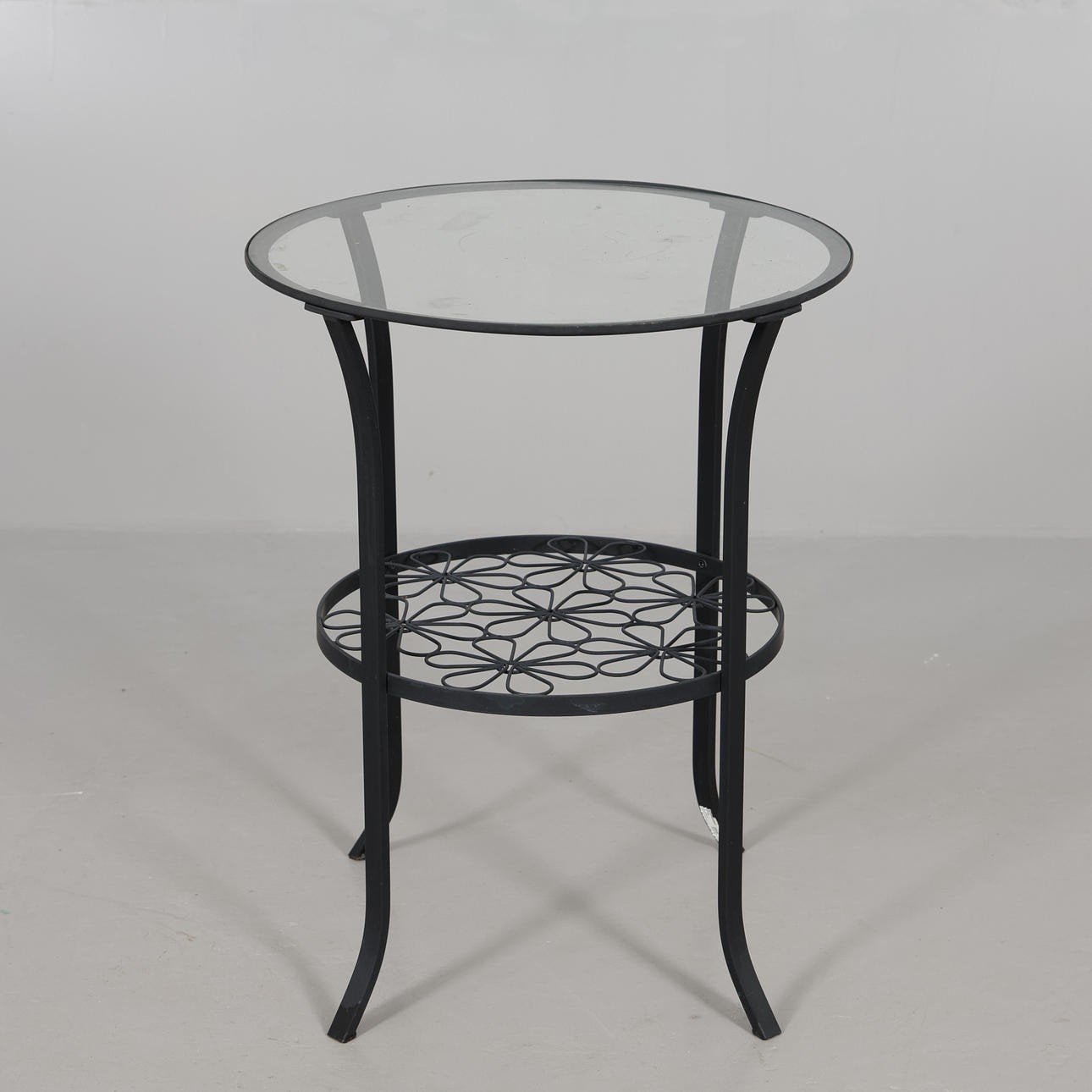 Mooie chique bijzettafel  - Nieuw! Zwart, Ophalen, Nieuw, Rond