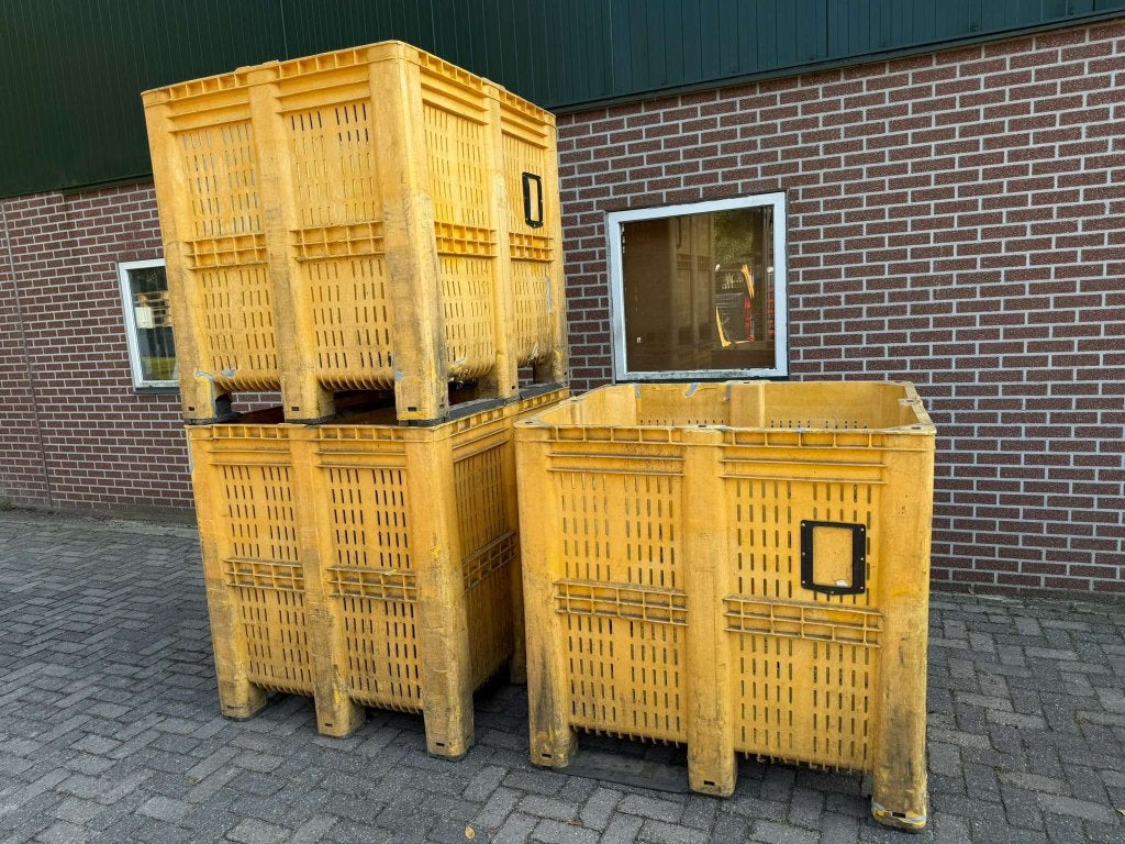 Jumbo XL Palletbox 1400L Kunststof Stapelbak geperforeerd, Niet ingevuld, Gebruikt, 100 cm of meer, 60 cm of meer