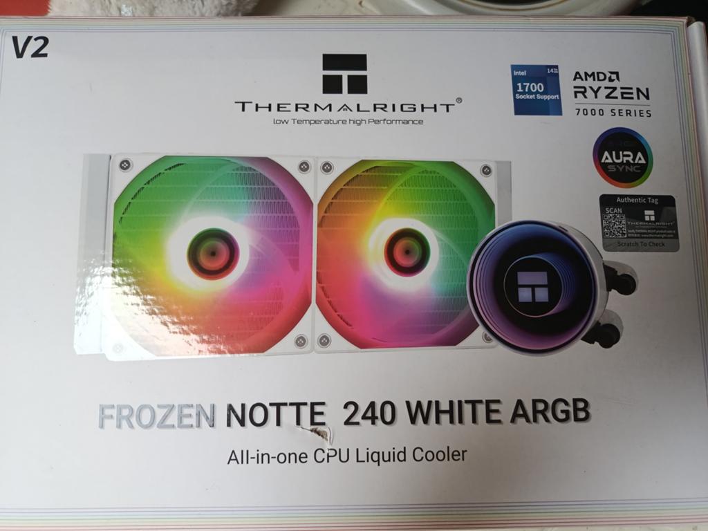 Thermalright Frozen Notte 240 White ARGB AIO – GLOEDNIEUW, Computers en Software, Computerkoelers, Ophalen of Verzenden, Nieuw