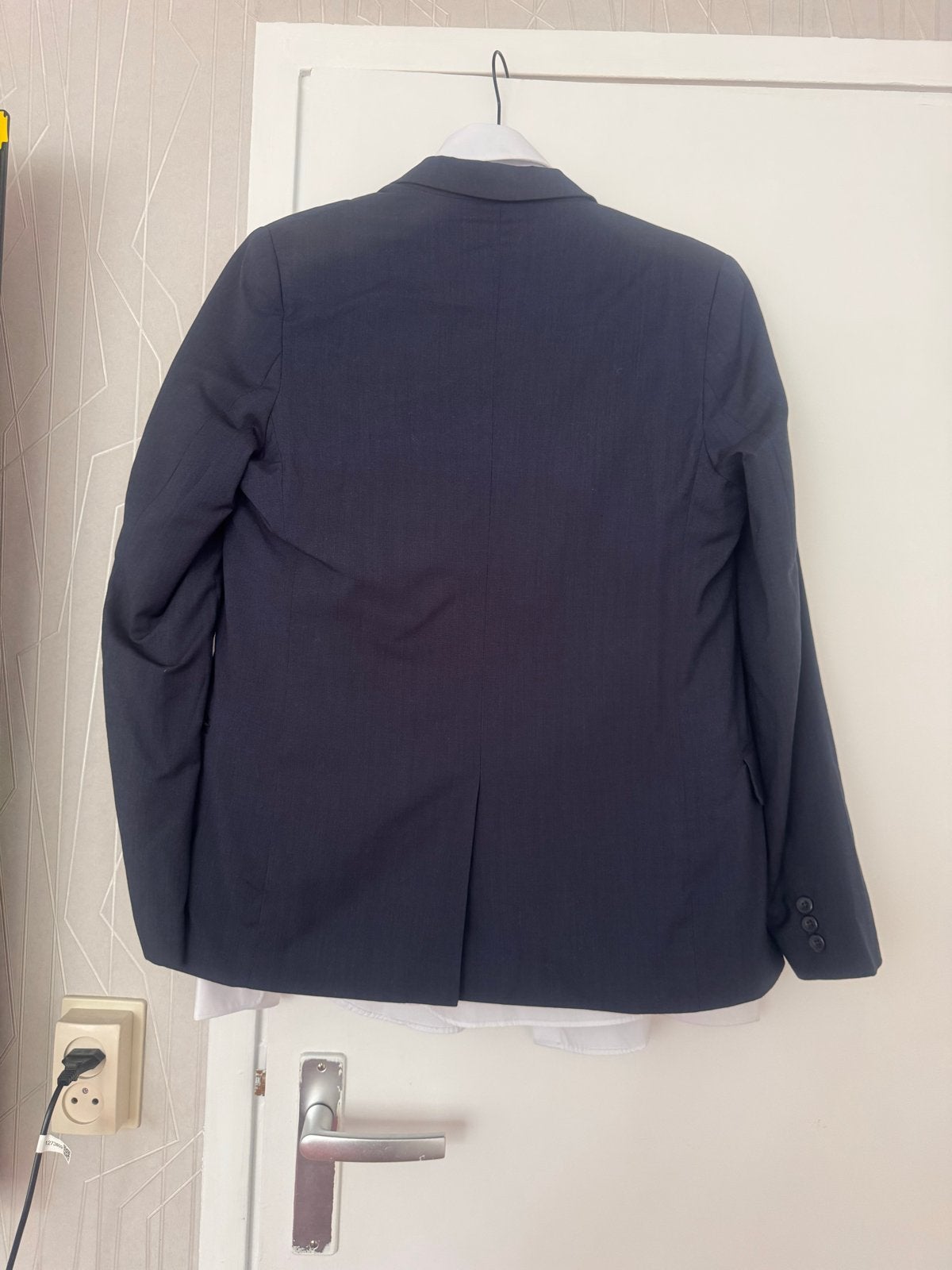 Donkerblauw colbert Here+There (maat 170), Ophalen of Verzenden, Zo goed als nieuw, Overige maten, Blauw