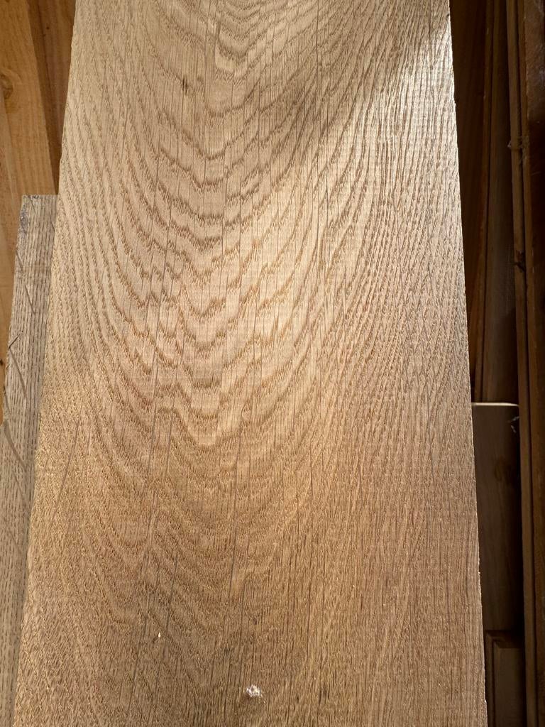 Massief eiken houten planken, Doe-het-zelf en Verbouw, Hout en Planken, Ophalen, Gebruikt, 25 tot 50 mm, Eiken