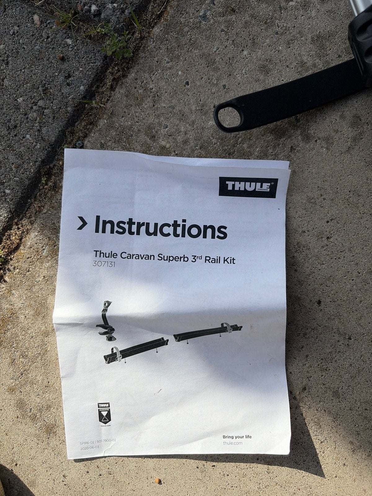 Thule Caravan Superb 3rd Rail Kit 307131, Ophalen of Verzenden, Zo goed als nieuw
