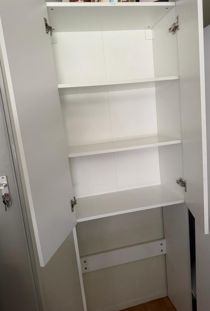 Ikea Nysjön wasmachinekast - wit - 65x190 cm, Ophalen, Zo goed als nieuw