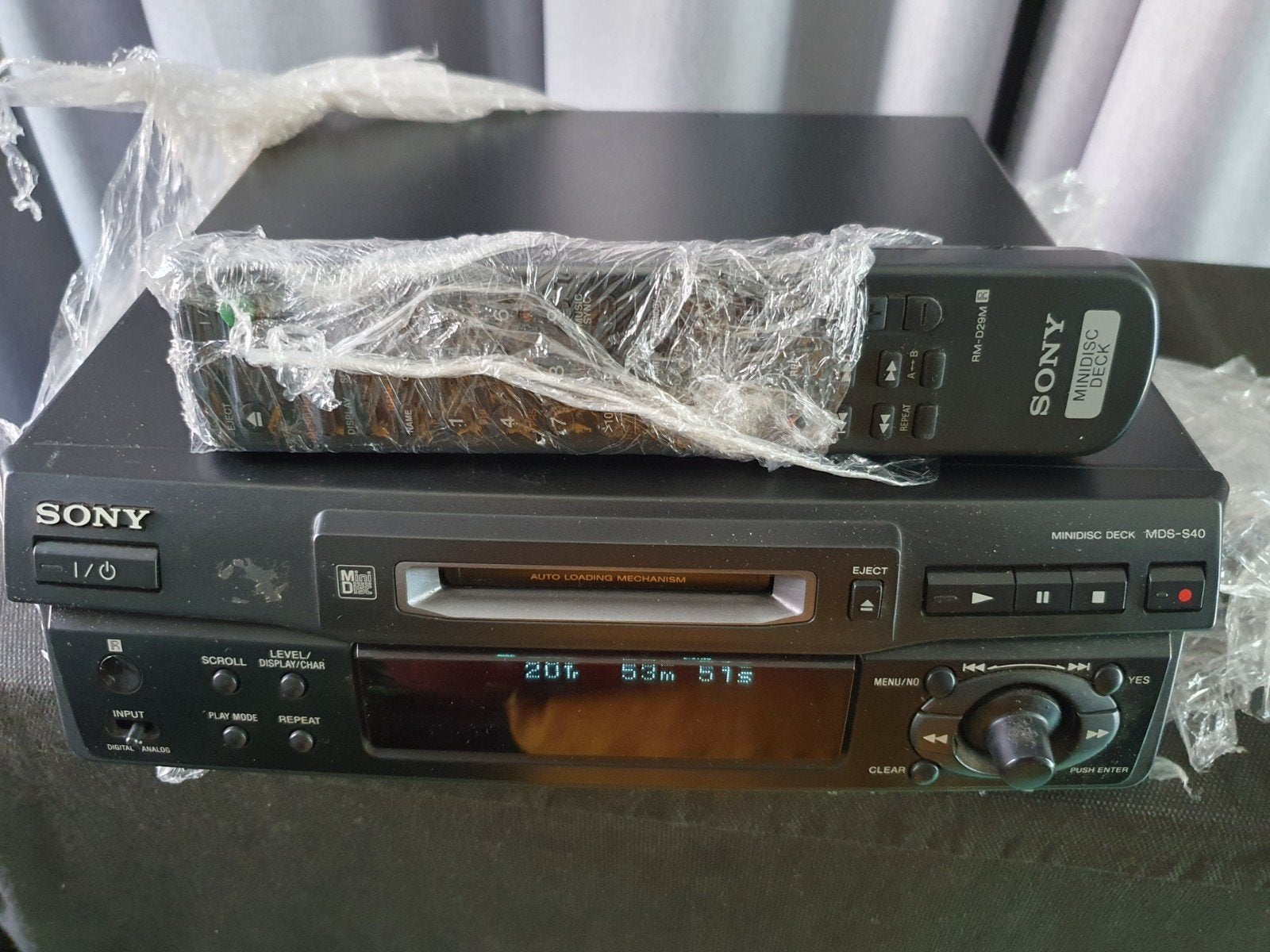 Sony minidisc Mds-s40 met afstandsbediening, Verzenden, Minidisc-recorder