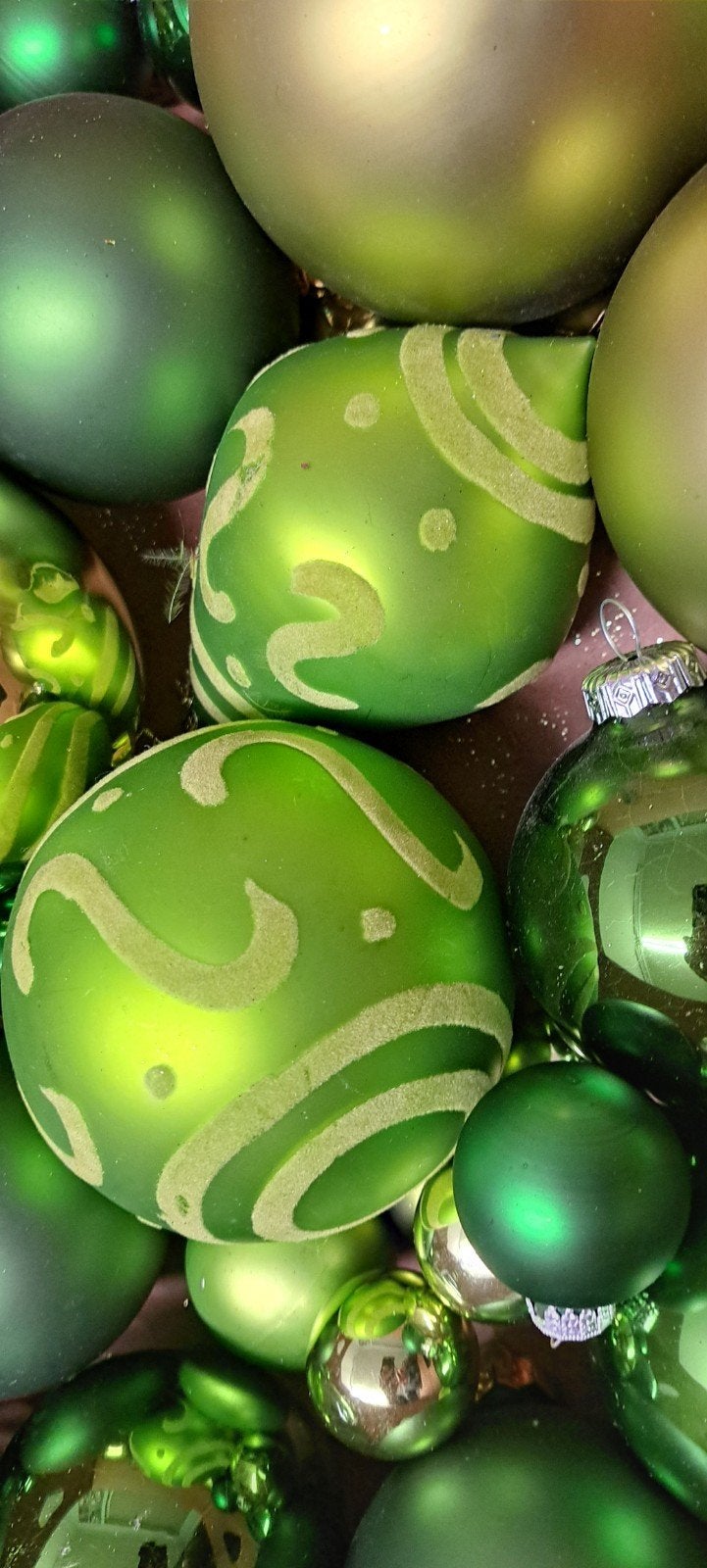 groen kerstboom versiering, Diversen, Ophalen, Zo goed als nieuw