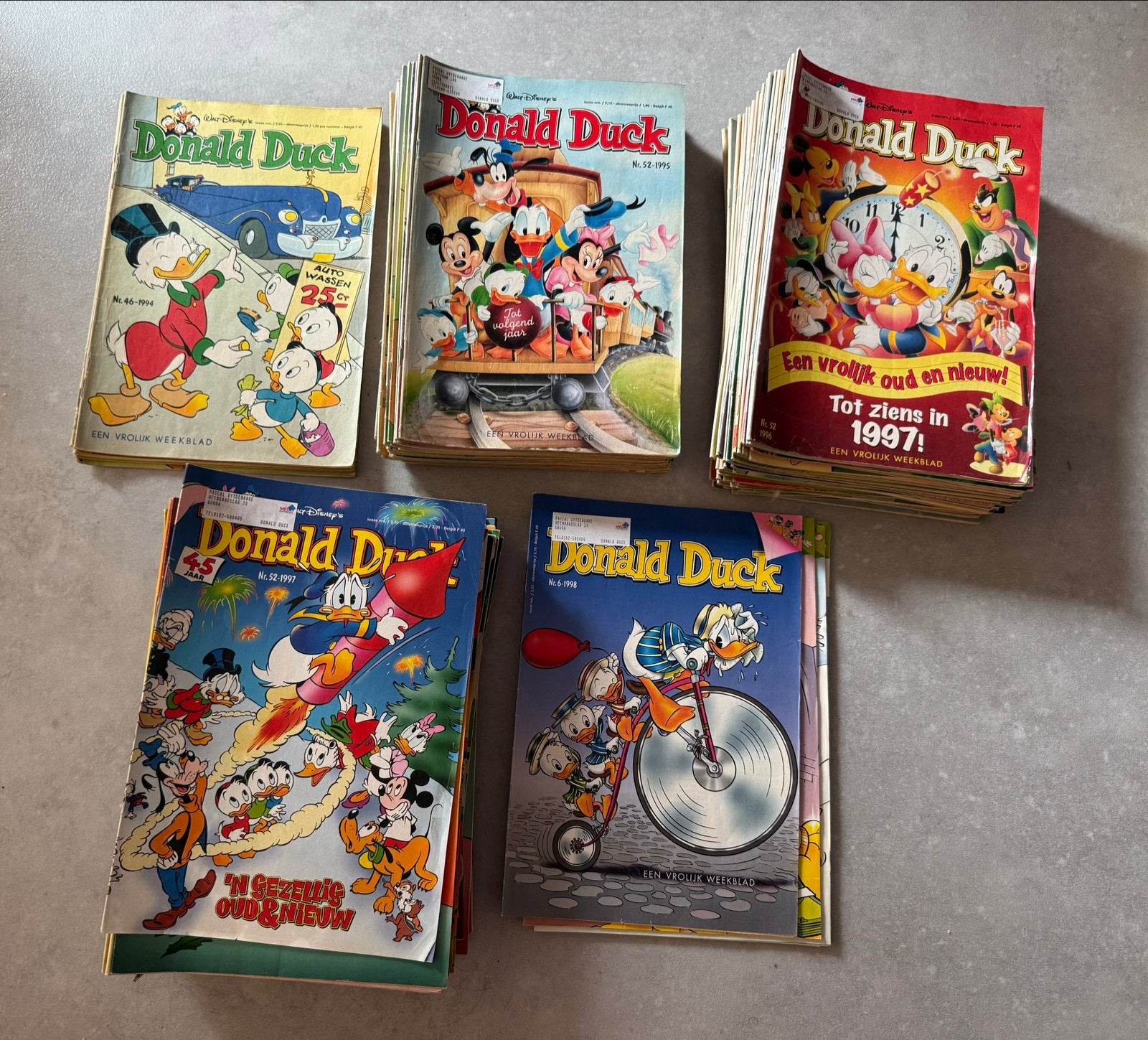 Grote collectie Donald Duck magazines en Pockets (154 stuks), Meerdere stripboeken, Ophalen of Verzenden, Gelezen