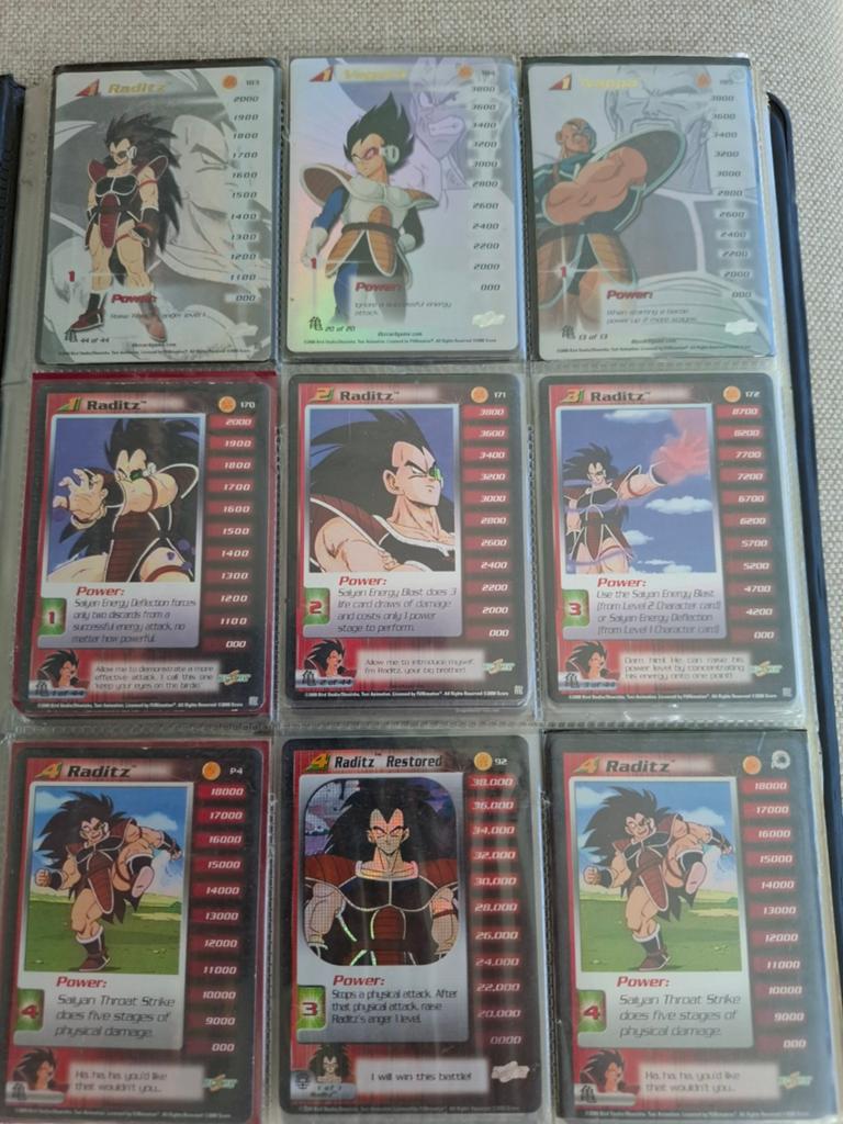 Grote collectie Dragon Ball Z TCG kaarten, Ophalen of Verzenden, Gebruikt, Meerdere kaarten, Foil