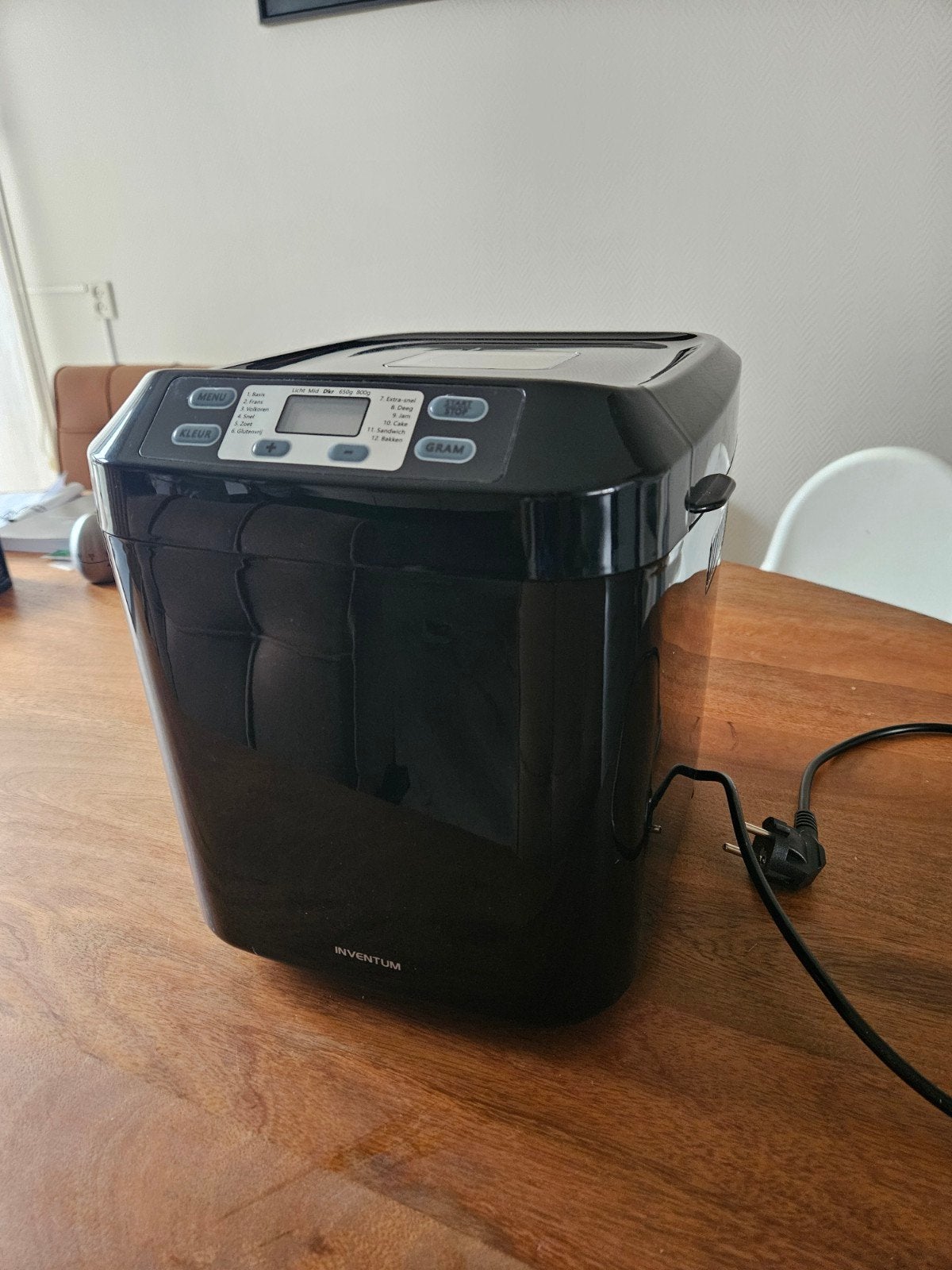 Inventum BM55 Broodbakmachine - Zo goed als nieuw, Witgoed en Apparatuur, Zo goed als nieuw, Ophalen, Met timer, Kijkvenster
