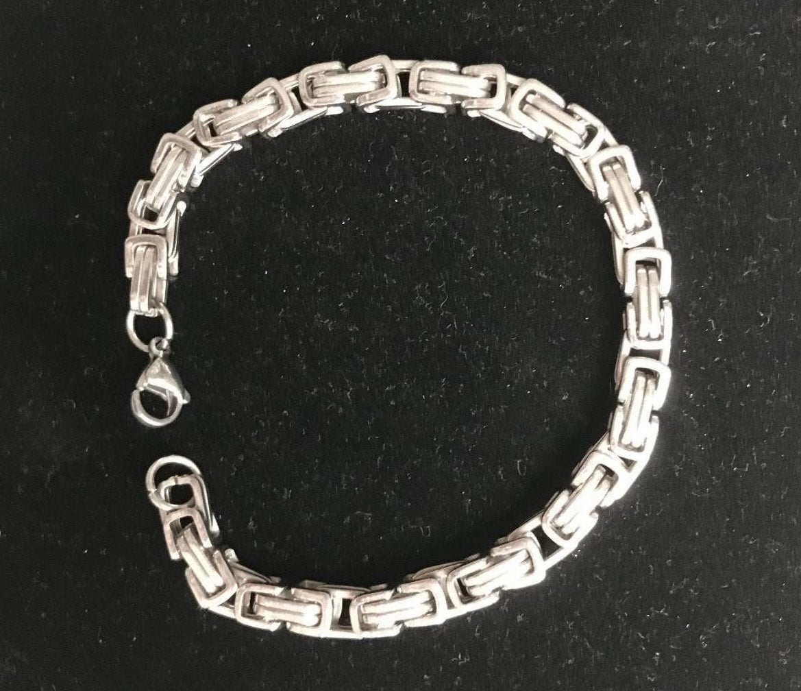 Nieuw Armband Koningsschakel 21 cm Tibet Zilver, Ophalen of Verzenden, Nieuw, Zilver, Overige materialen