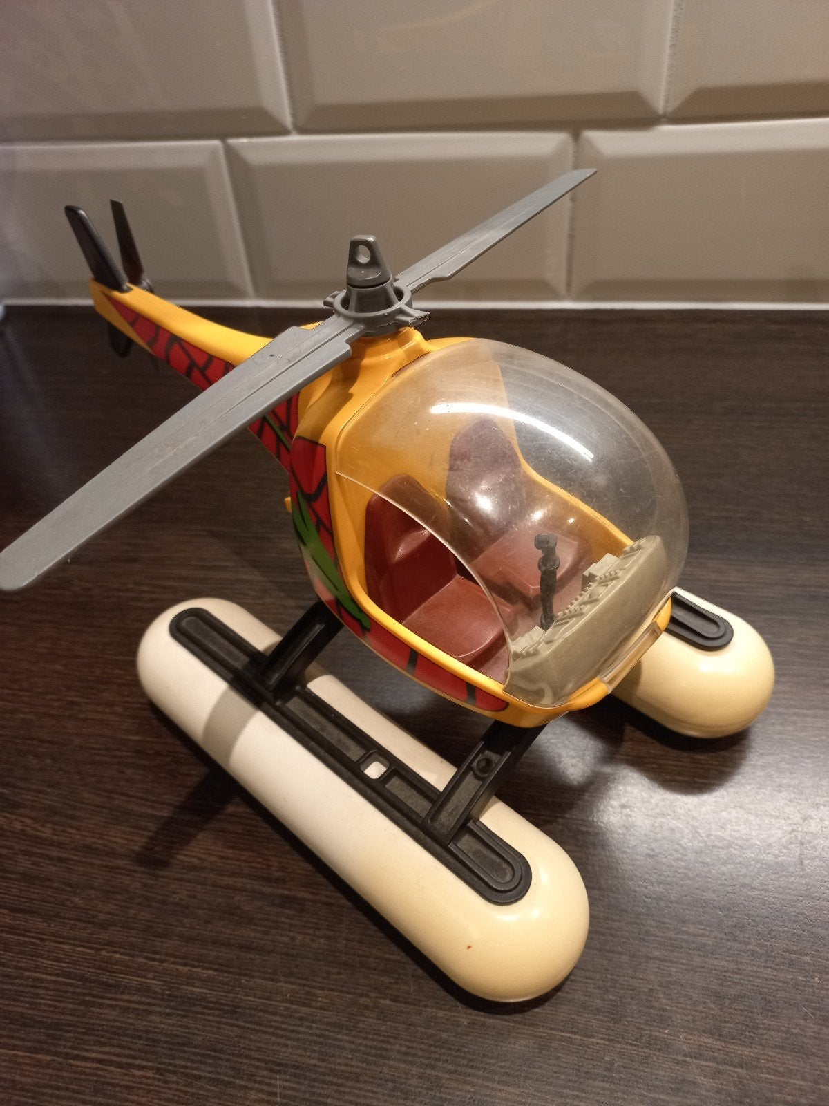 Playmobil Helikopter met drijvers - Vintage, Ophalen of Verzenden, Gebruikt, Losse onderdelen, Voertuig