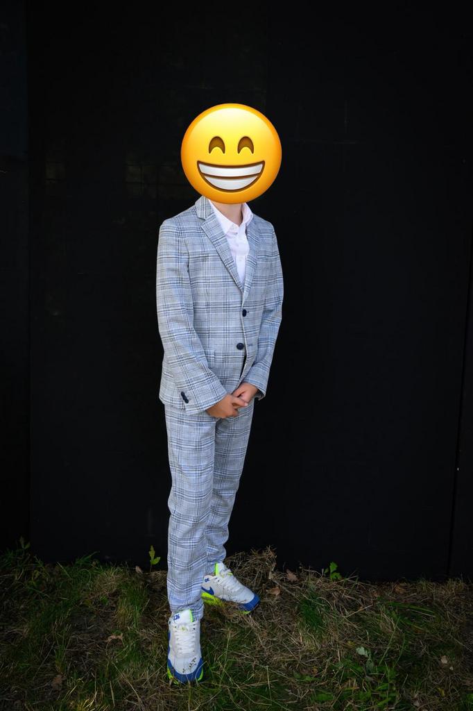 Jongens gala kleding feest kleding maat 146 / 152, Ophalen of Verzenden, Zo goed als nieuw, Maat 46 (S) of kleiner, Blauw