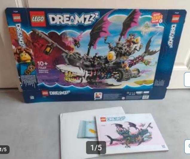 Lege doos en boekje set 71469 Dreamz, Nightmare Shark Ship, Ophalen of Verzenden, Zo goed als nieuw, Lego