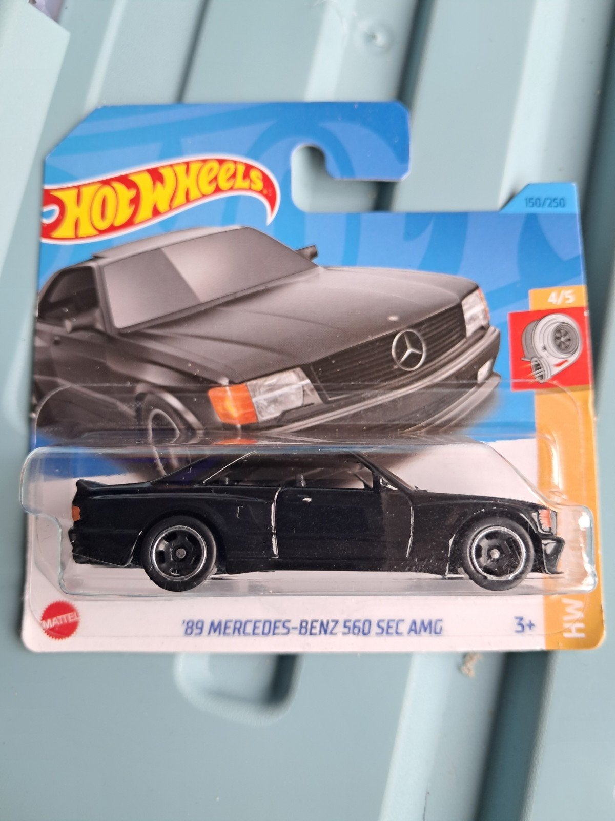 Hot Wheels 89 Mercedes-Benz 560 SEC AMG zwart nieuw in ovp, Ophalen of Verzenden, Nieuw, Auto