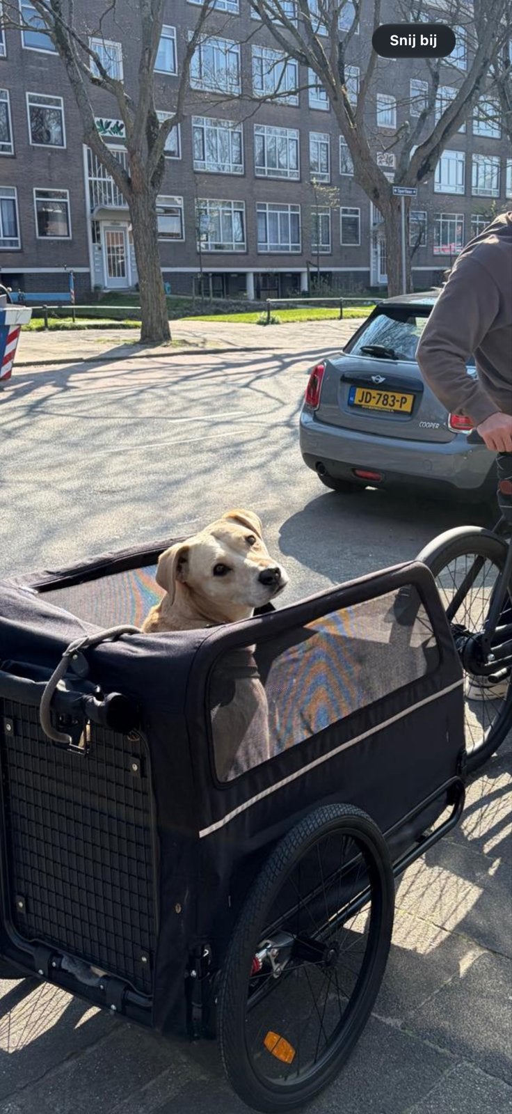 Trevopet Hondenfietskar XL - Opvouwbare Fietskar, Ophalen of Verzenden, Zo goed als nieuw, Hondenkar, 20 tot 40 kg