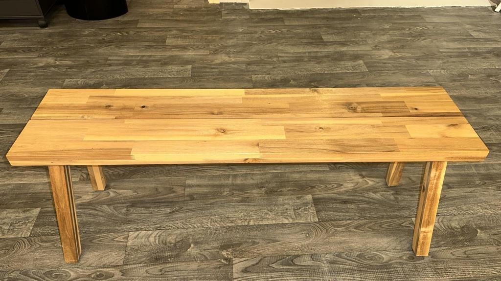 4x Robuuste houten bank, Ophalen, Zo goed als nieuw, Vechtsportmateriaal