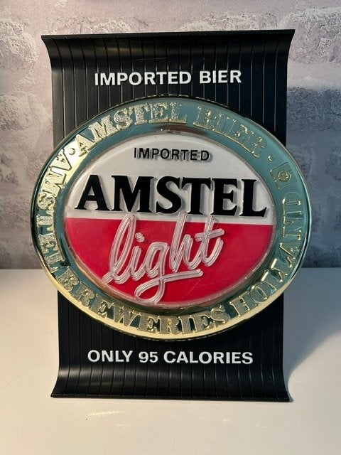 Origineel Amstel bier reclamebord, Ophalen of Verzenden, Zo goed als nieuw, Reclamebord