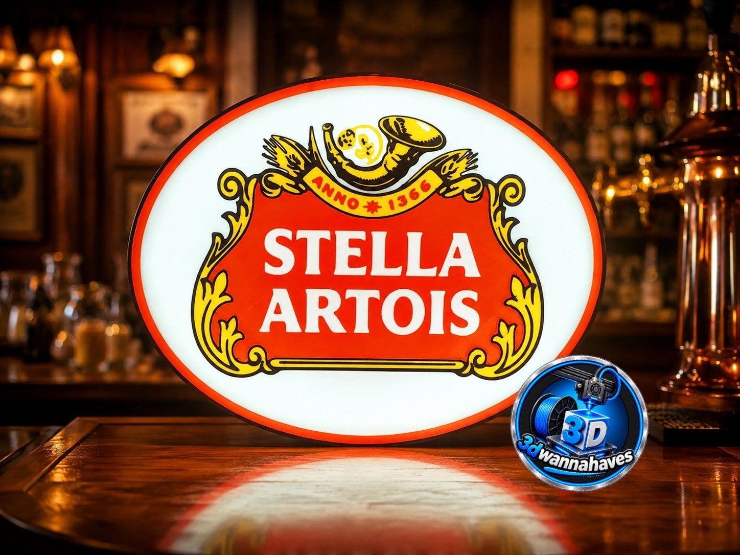 Stella Artois Lichtbak - LED - Perfect voor Mancave/Bar, Verzamelen, Ophalen of Verzenden, Nieuw, Reclamebord, Plaat of Schild