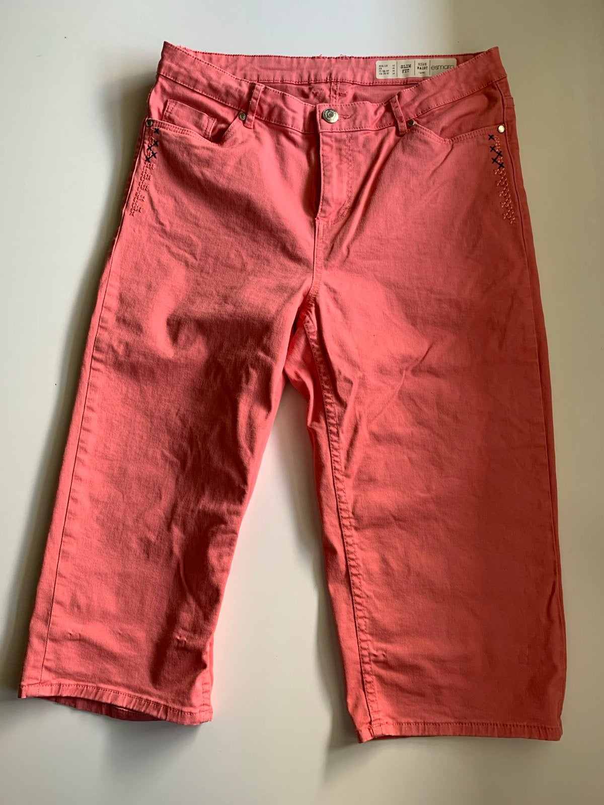 Esmara Slim Fit High Waist Capri Broek, Maat 38/40 (M), Ophalen of Verzenden, Zo goed als nieuw, Driekwart
