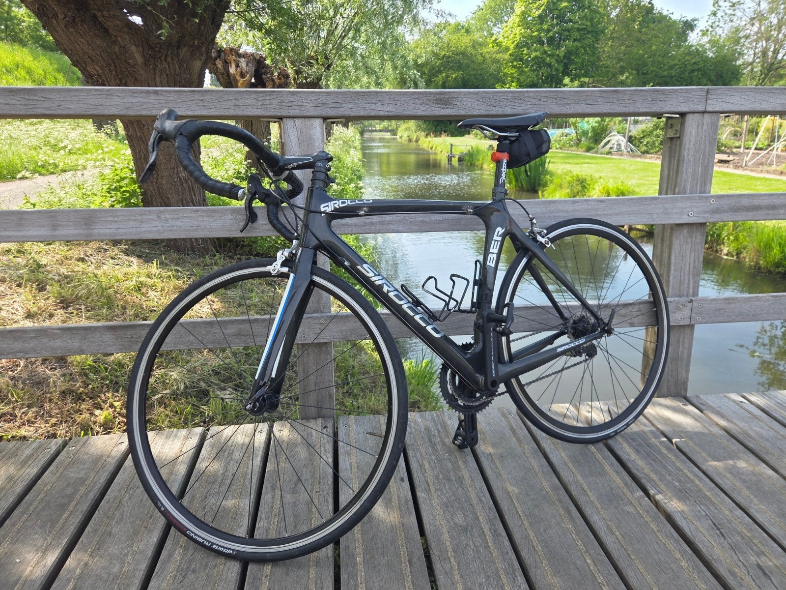 Sirocco carbon racefiets – Campagnolo 11-speed (inc helm), 28 inch, Gebruikt, Carbon, Velgrem