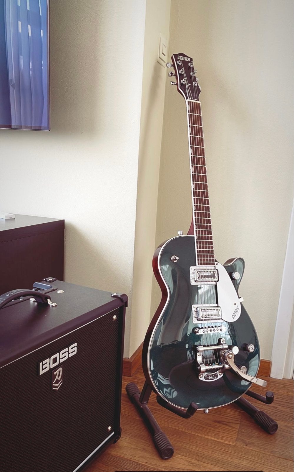 Gretsch Electromatic G5230T + Boss katana 50W versterker SET, Muziek en Instrumenten, Ophalen, Zo goed als nieuw, Solid body, Overige merken