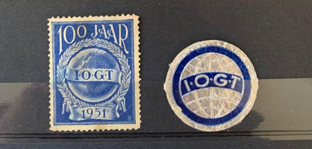 Sluitzegels IOGT 100jr, Verzenden, Na 1940, Gestempeld