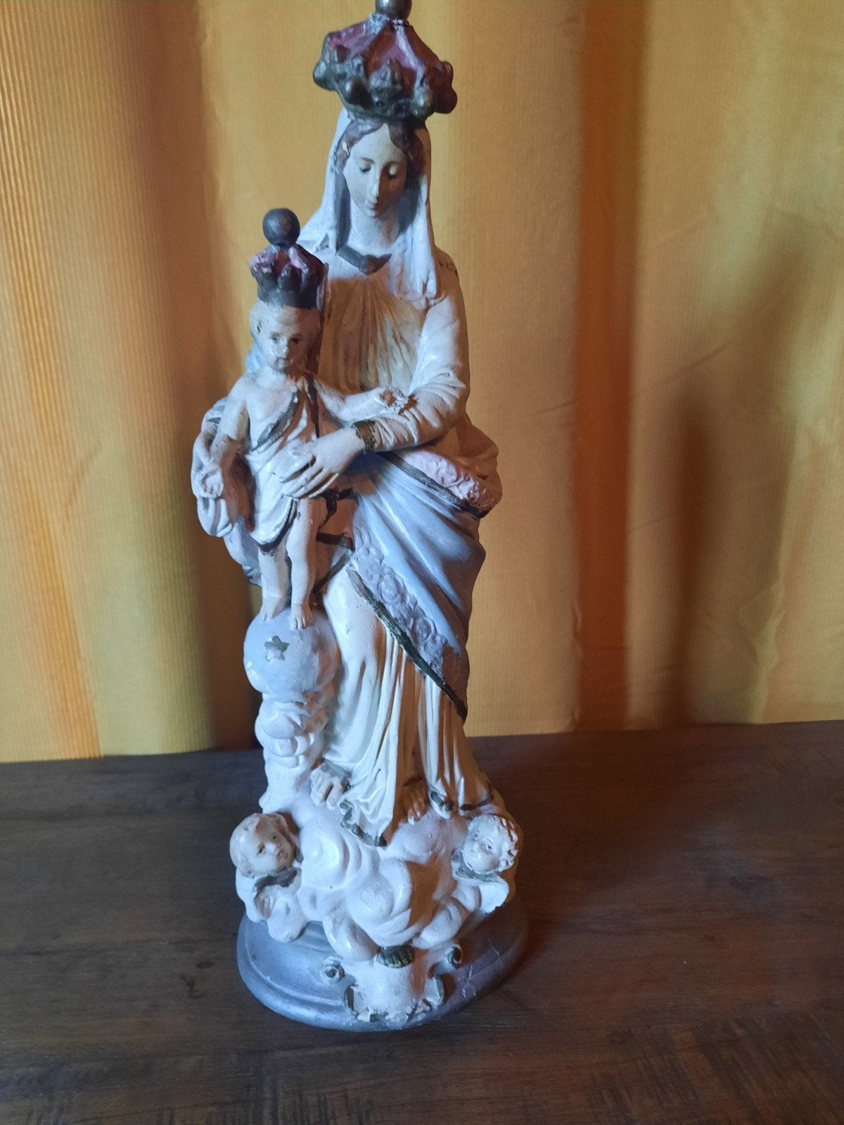 Antiek Mariabeeld Notre-Dame des Victoires 1870-1900 47 cm, Ophalen