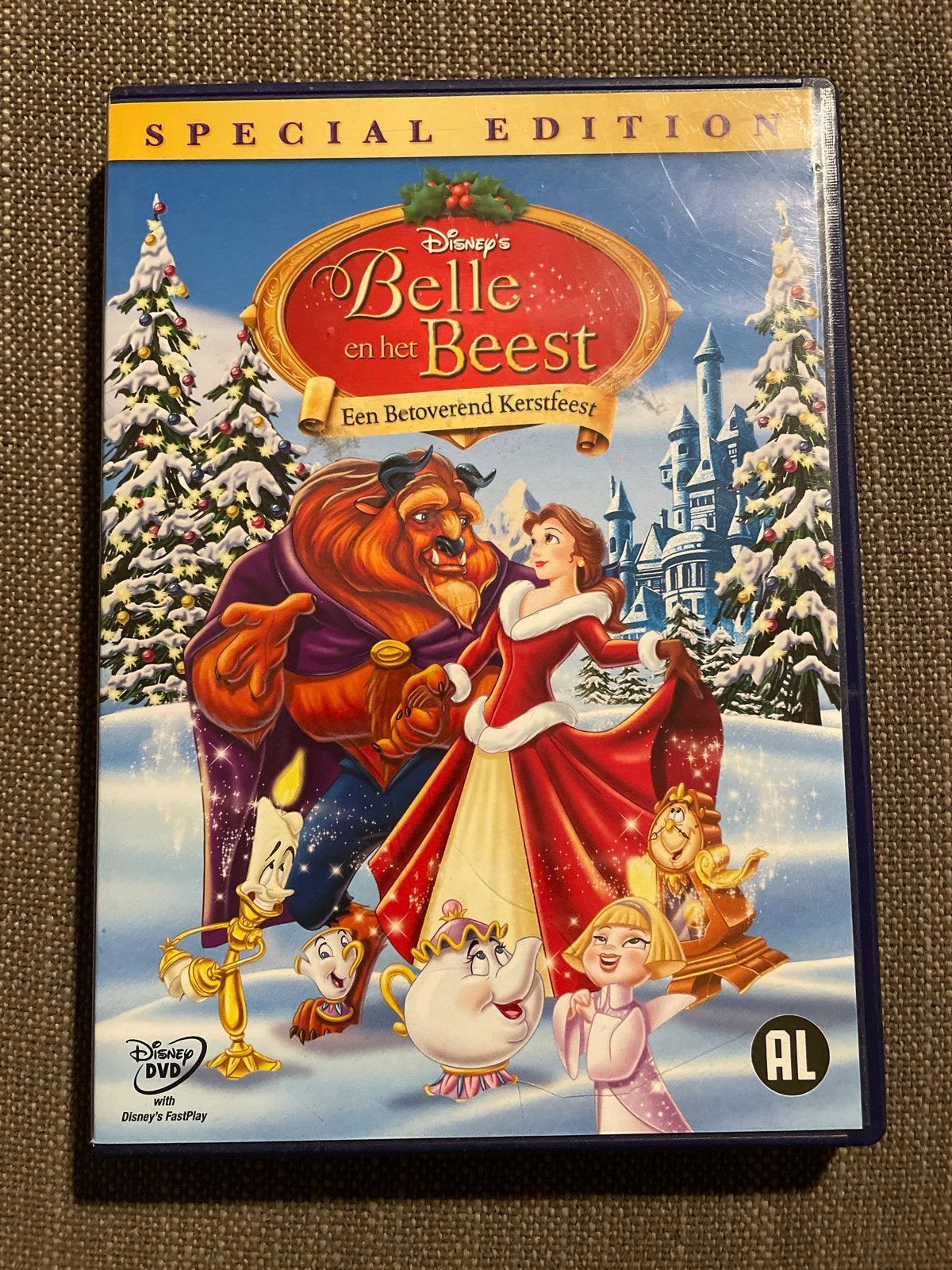 Disney's Belle en het Beest: Een Betoverend Kerstfeest DVD, Avontuur, Alle leeftijden, Ophalen of Verzenden, Zo goed als nieuw