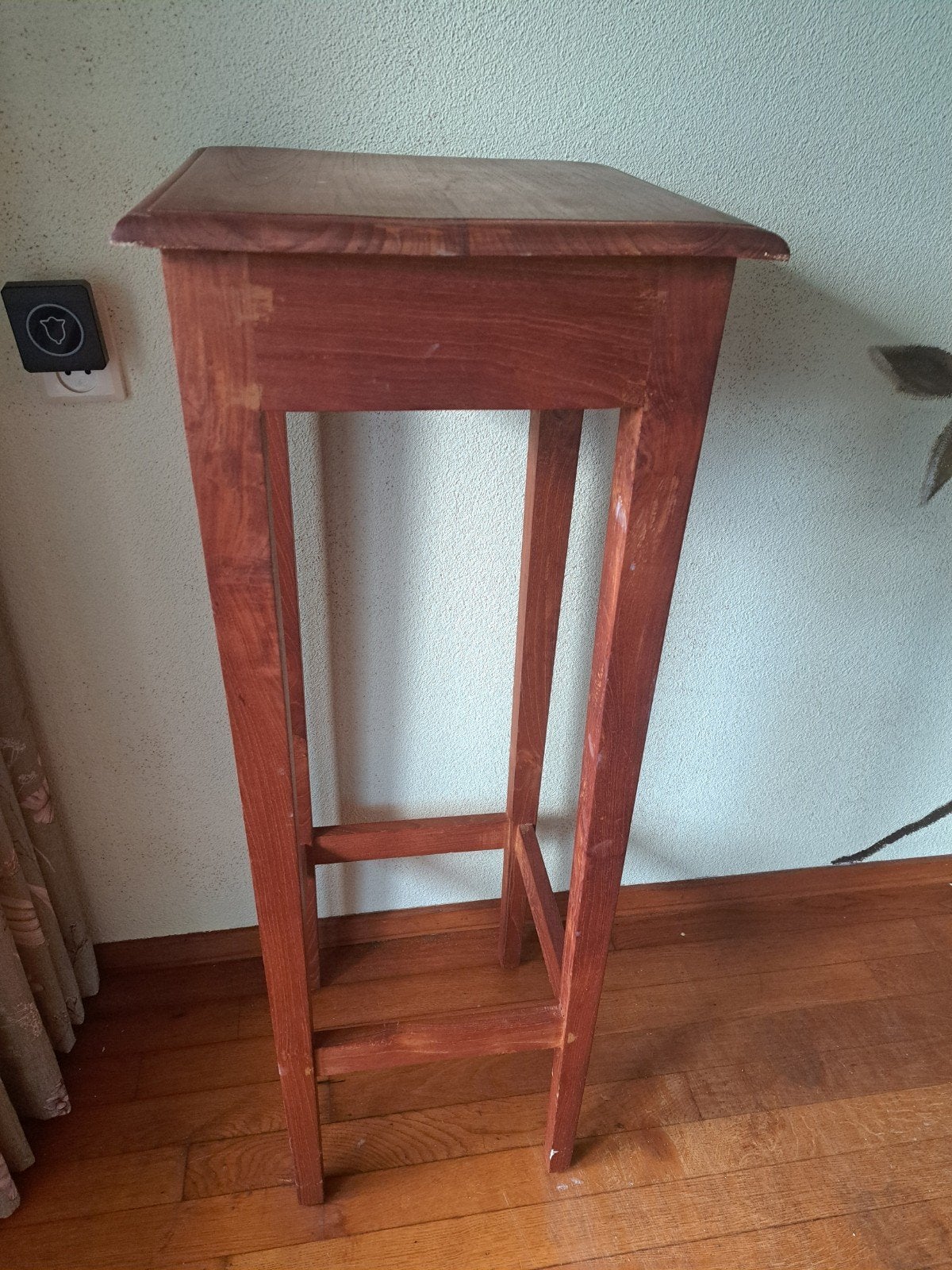 Teakhouten planten/ bijzettafel, Ophalen, Rechthoekig, 50 tot 100 cm