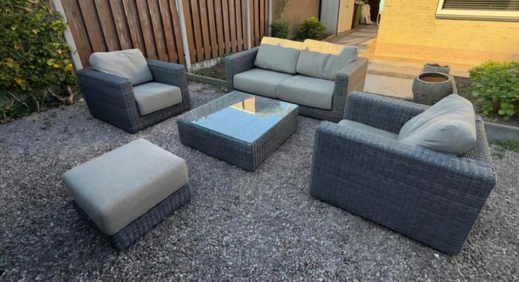 4SO Loungeset Kingston 4 seasons outdoor, Ophalen, 5 zitplaatsen, Zo goed als nieuw, Loungeset