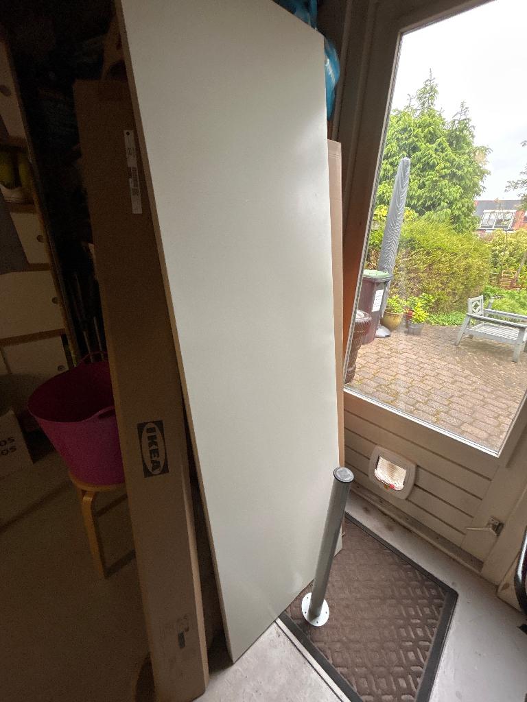 IKEA werkblad wit 192x60, Huis en Inrichting, Bureaus, Overige typen, Gebruikt, Spaanplaat of MDF, IKEA