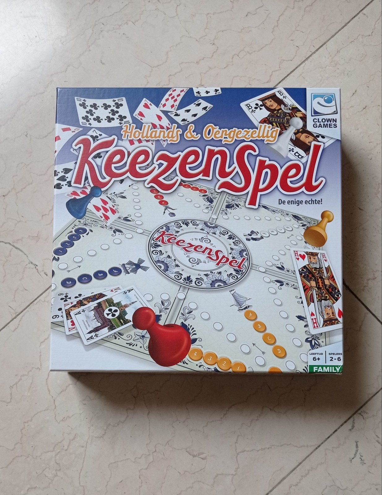 Nieuw Hollands & Oergezellig Keezenspel - De enige echte!, Vijf spelers of meer, Ophalen of Verzenden, Nieuw, Clown Games