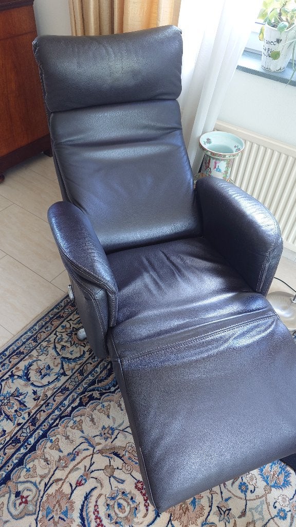 Luxe relax fateuil, Huis en Inrichting, Ophalen, Minder dan 75 cm, Leer, Zo goed als nieuw