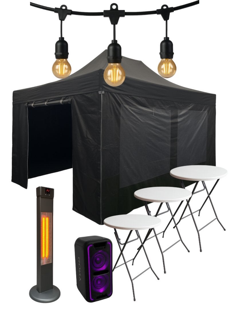 Partytentpakket Deluxe – Easy Up 3x6 meter te huur, Ophalen, Zo goed als nieuw, 5 tot 8 meter