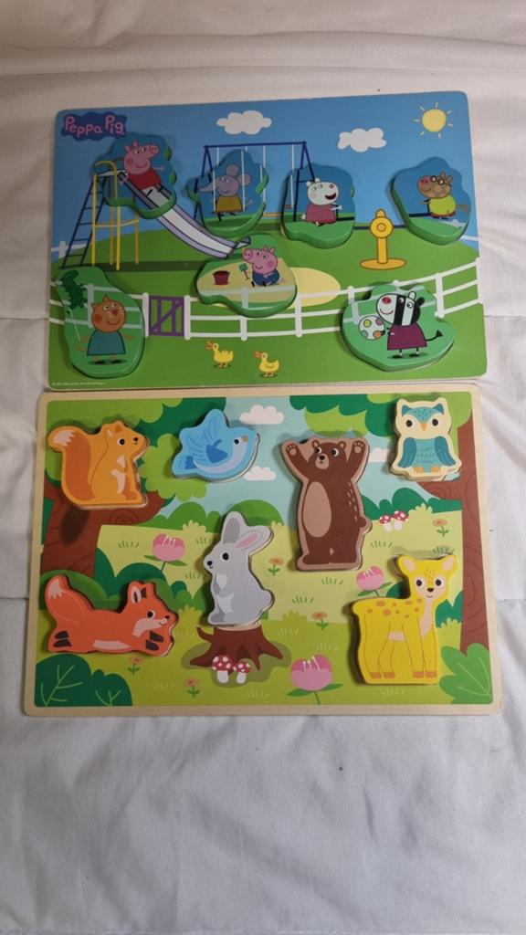 2 leuke kinderpuzzels gebruikt, Ophalen of Verzenden, Minder dan 10 stukjes, Gebruikt, 2 tot 4 jaar