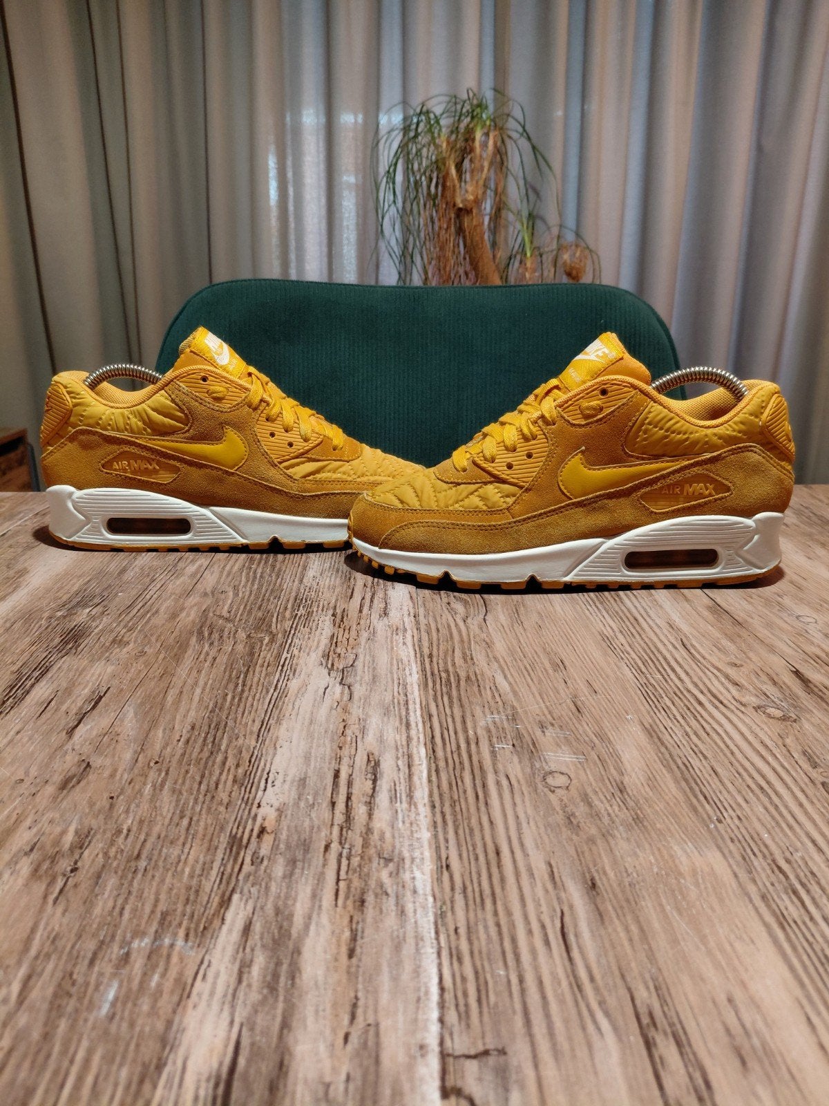 Nike Air Max 90 Premium 'Gold Leaf' Size 37,5, Overige kleuren, Nike, Ophalen of Verzenden, Sneakers of Gympen
