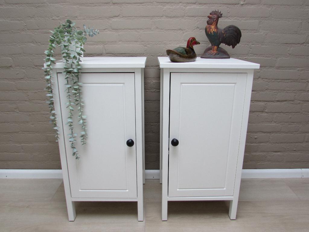 set van 2  NACHTKASTJES  landelijke stijl, Ophalen, Overige materialen, Minder dan 45 cm, Zo goed als nieuw