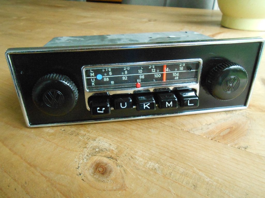 blaupunkt volkswagen FM 12V vw knoppen radio!, Ophalen of Verzenden, Gebruikt